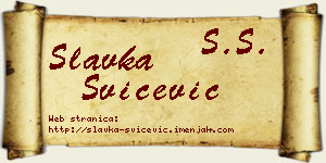 Slavka Svičević vizit kartica